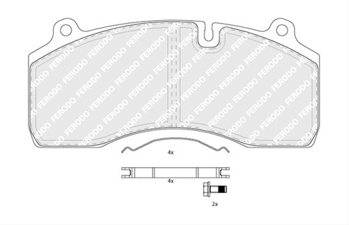 Set Placute Frana Ferodo Volvo FCV1815B