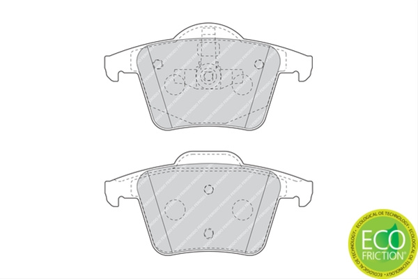 Set Placute Frana Ferodo Volvo FDB1632