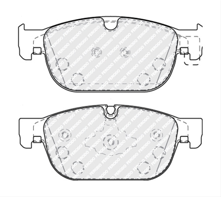 Set Placute Frana Ferodo Volvo FDB5117