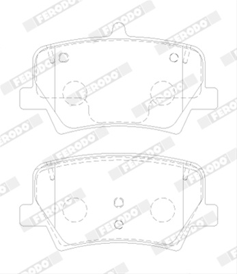 Set Placute Frana Ferodo Volvo FDB5157