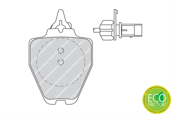 Set Placute Frana Ferodo Vw FDB1709