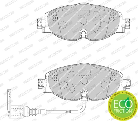 Set Placute Frana Ferodo Vw FDB4433
