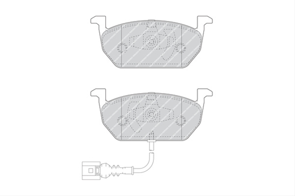 Set Placute Frana Ferodo Vw FDB4454