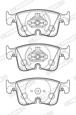 Set Placute Frana Ferodo Vw FDB5349