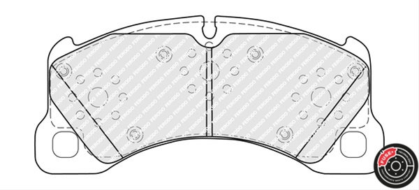 Set Placute Frana Ferodo Vw FDB5417