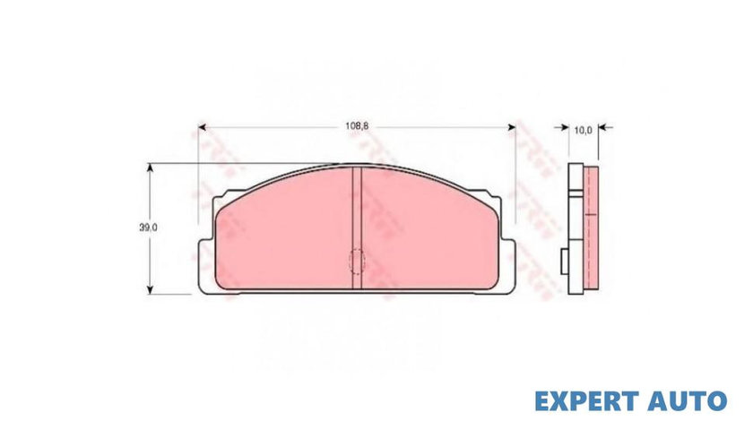 Set placute frana Fiat 124 cupe 1967-1976 #2 0000005951863