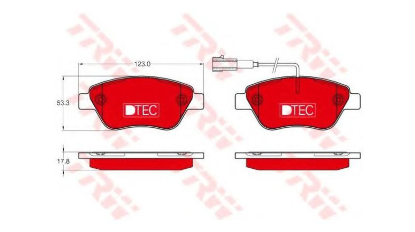 Set placute frana Fiat 500 (312) 2007-2016 #2 0252370517W