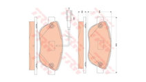 Set placute frana Fiat GRANDE PUNTO (199) 2005-201...