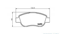 Set placute frana Fiat PALIO Weekend (178DX) 1996-...