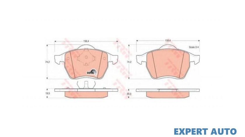 Set placute frana Ford FUSION (JU_) 2002-2012 #2 0252184819