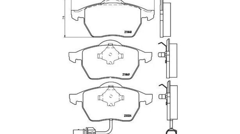 Set placute frana Ford GALAXY (WGR) 1995-2006 #3 039011