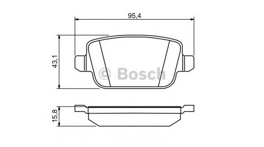 Set placute frana Ford MONDEO IV limuzina (BA7) 2007-2016 #3 0986494247