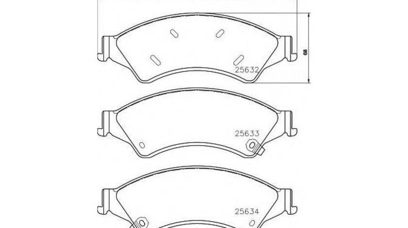 Set placute frana Ford RANGER (TKE) 2011-2016 #2 1723410