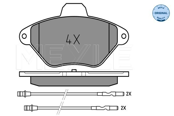 Set placute frana,frana disc (0252163216W MEYLE) Citroen