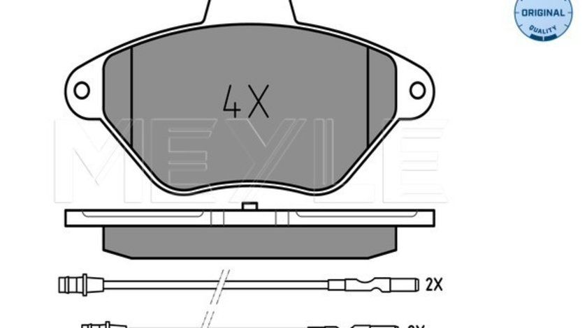 Set placute frana,frana disc (0252163216W MEYLE) Citroen