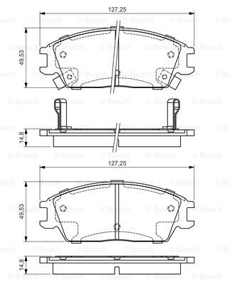 Set placute frana,frana disc (0986495035 BOSCH)