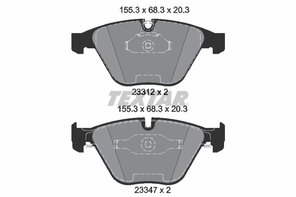 Set placute frana,frana disc (2331204 TEXTAR)