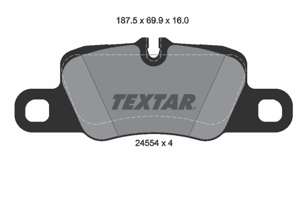 Set placute frana,frana disc (2455401 TEXTAR)
