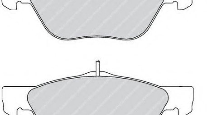 Set placute frana,frana disc ALFA ROMEO 145 (930) (1994 - 2001) FERODO FDB1299 produs NOU