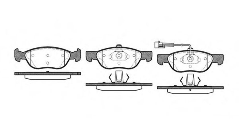 Set placute frana,frana disc ALFA ROMEO 146 (930) (1994 - 2001) REMSA 0587.11 piesa NOUA