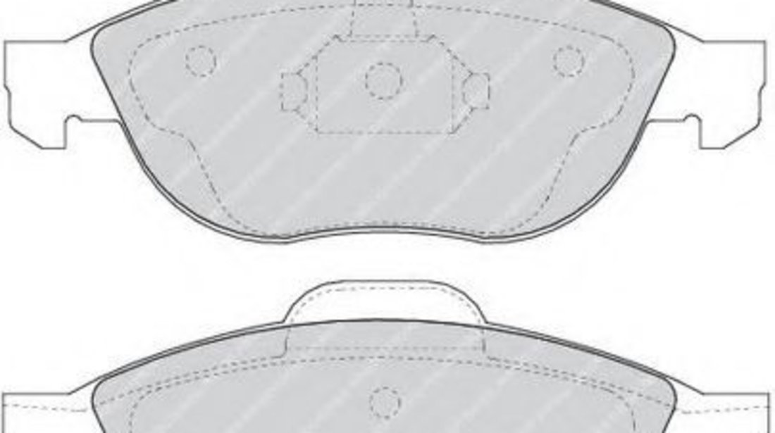 Set placute frana,frana disc ALFA ROMEO 147 (937) (2000 - 2010) FERODO FDB1134 piesa NOUA