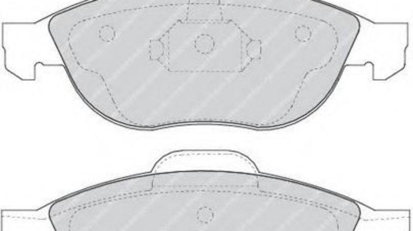 Set placute frana,frana disc ALFA ROMEO 147 (937) (2000 - 2010) FERODO FDB1134 piesa NOUA