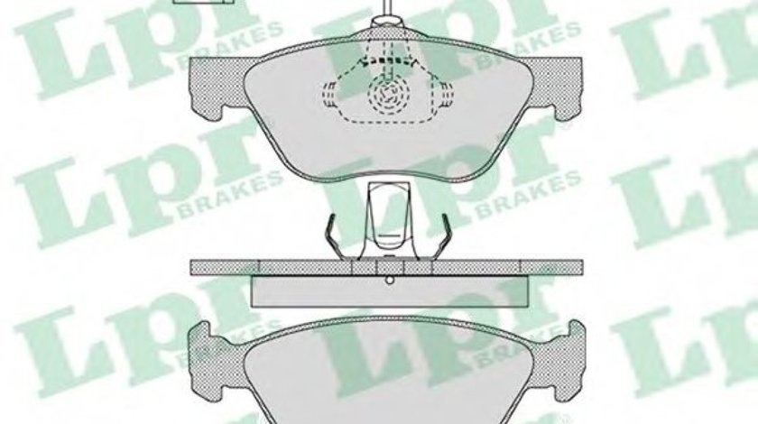 Set placute frana,frana disc ALFA ROMEO 147 (937) (2000 - 2010) LPR 05P1098 piesa NOUA