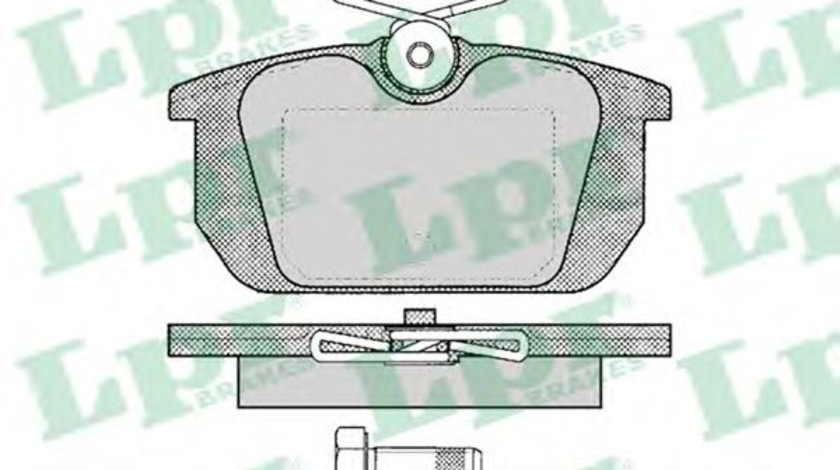 Set placute frana,frana disc ALFA ROMEO 155 (167) (1992 - 1997) LPR 05P101 piesa NOUA