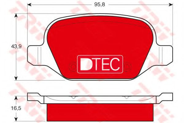 Set placute frana,frana disc ALFA ROMEO 156 (932) (1997 - 2005) TRW GDB1396DTE piesa NOUA