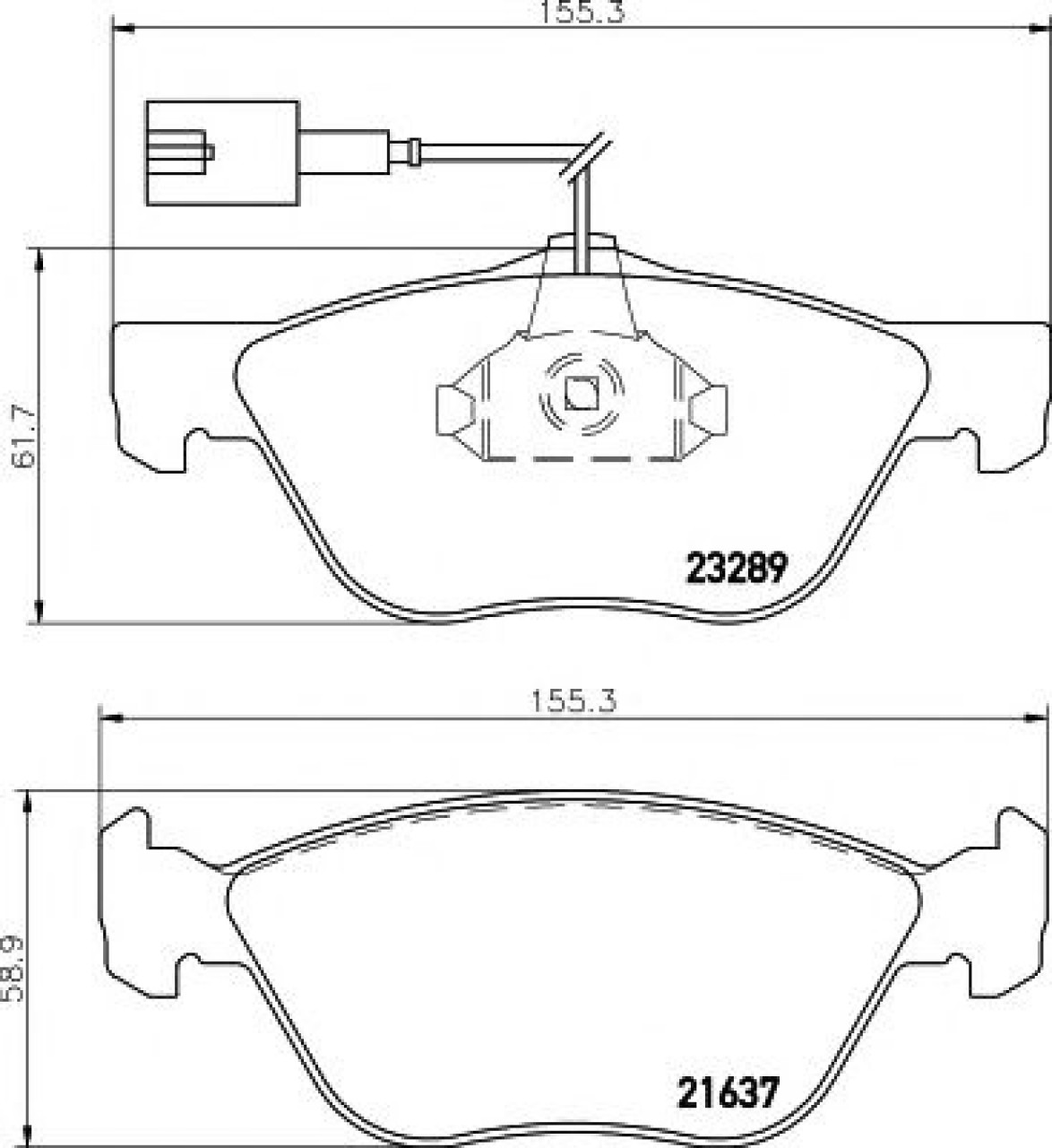 Set placute frana,frana disc ALFA ROMEO 156 Sportwagon (932) (2000 - 2006) TEXTAR 2328902 piesa NOUA