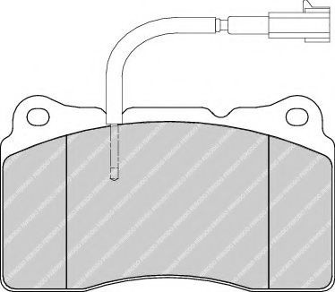 Set placute frana,frana disc ALFA ROMEO 159 Sportwagon (939) (2006 - 2011) FERODO FDB1794 piesa NOUA