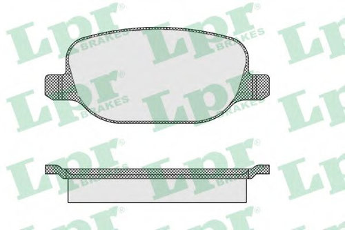Set placute frana,frana disc ALFA ROMEO 159 Sportwagon (939) (2006 - 2011) LPR 05P855 piesa NOUA