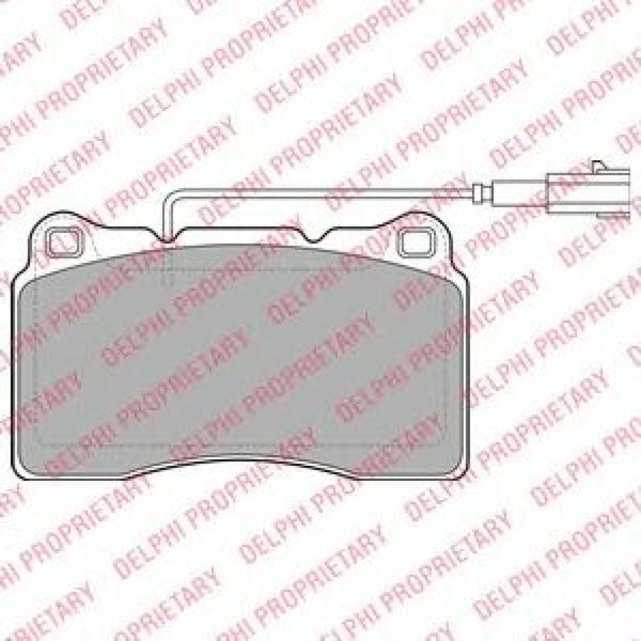 Set placute frana,frana disc ALFA ROMEO 159 Sportwagon (939) (2006 - 2011) DELPHI LP2045 piesa NOUA