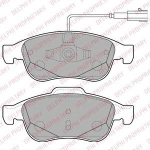 Set placute frana,frana disc ALFA ROMEO GIULIETTA (940) (2010 - 2016) DELPHI LP2220 piesa NOUA