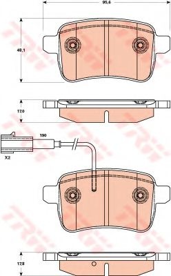 Set placute frana,frana disc ALFA ROMEO GIULIETTA (940) (2010 - 2016) TRW GDB1905 piesa NOUA