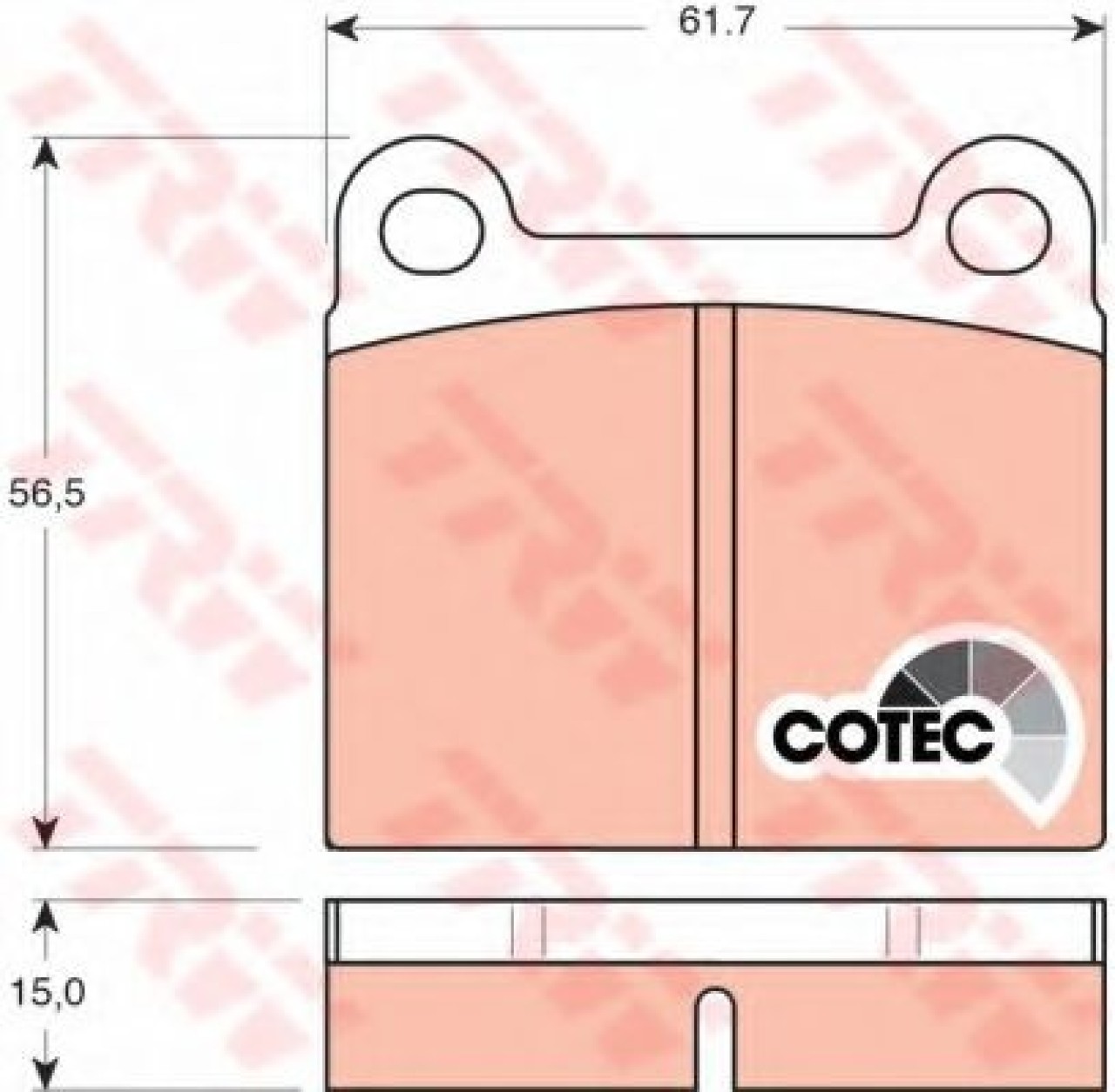 Set placute frana,frana disc ALFA ROMEO GIULIETTA (116) (1977 - 1985) TRW GDB101 piesa NOUA