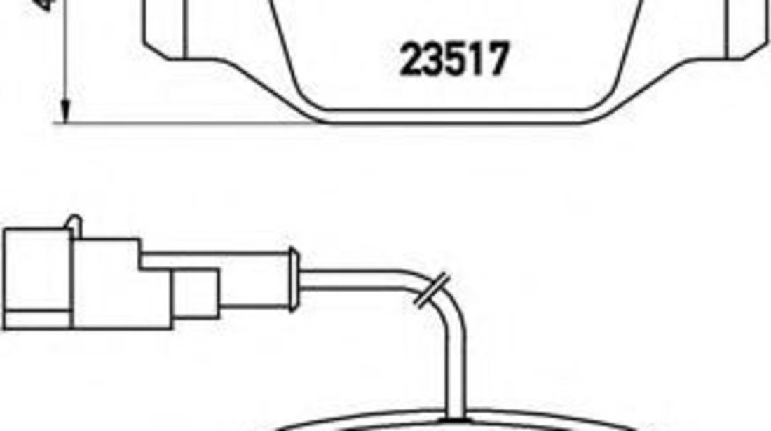 Set placute frana,frana disc ALFA ROMEO MITO (955) (2008 - 2016) BREMBO P 23 131 piesa NOUA