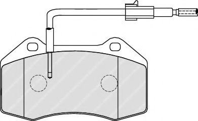 Set placute frana,frana disc ALFA ROMEO MITO (955) (2008 - 2016) FERODO FDB4040 piesa NOUA