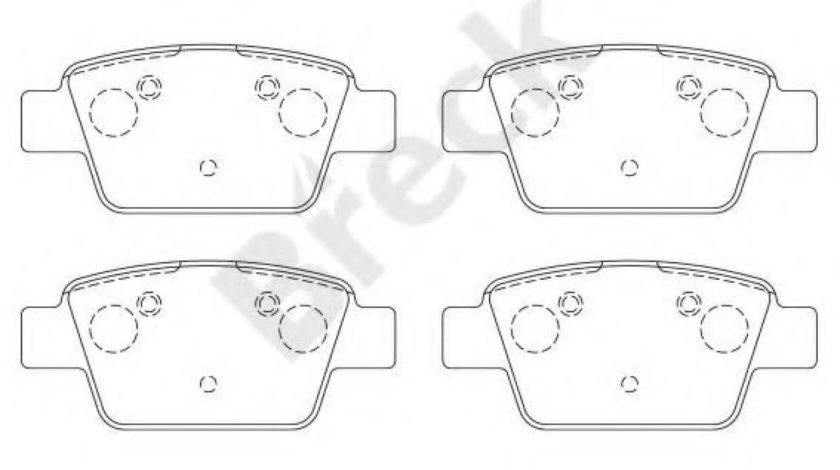 Set placute frana,frana disc ALFA ROMEO MITO (955) (2008 - 2016) Break 23714 00 704 00 piesa NOUA