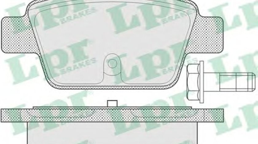 Set placute frana,frana disc ALFA ROMEO MITO (955) (2008 - 2016) LPR 05P780 piesa NOUA