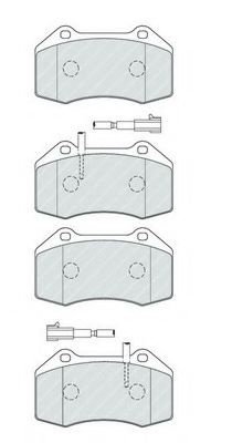 Set placute frana,frana disc ALFA ROMEO MITO (955) (2008 - 2016) FERODO FDB4320 piesa NOUA