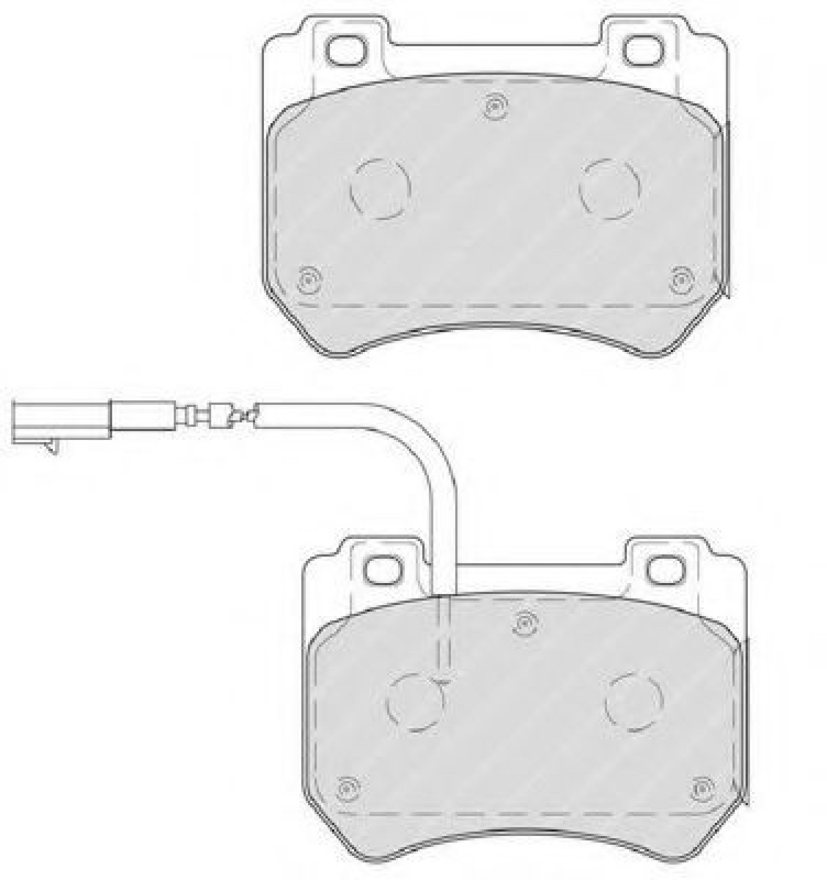 Set placute frana,frana disc ALFA ROMEO SPIDER (939_, 939) (2006 - 2010) FERODO FDB4206 piesa NOUA