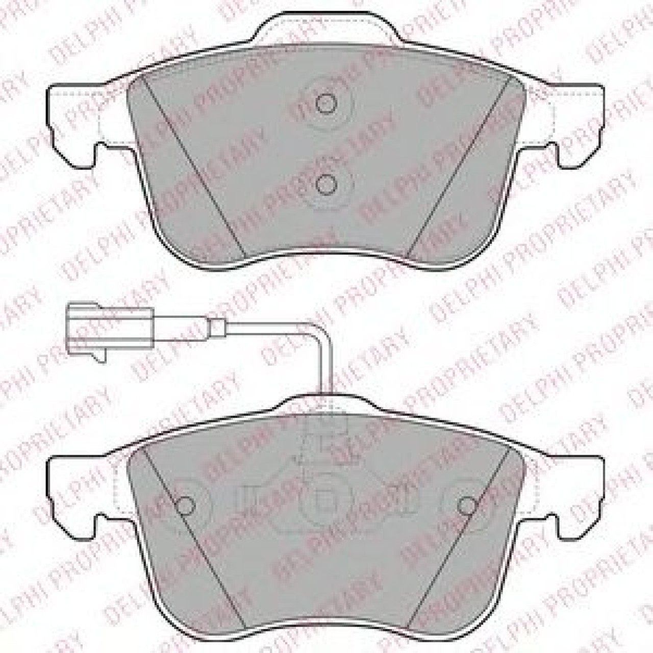 Set placute frana,frana disc ALFA ROMEO SPIDER (939_, 939) (2006 - 2010) DELPHI LP1959 piesa NOUA