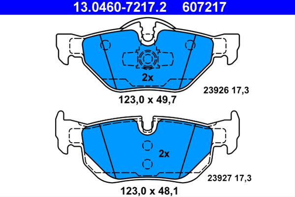 Set Placute Frana,frana Disc Ate Bmw 13.0460-7217.2