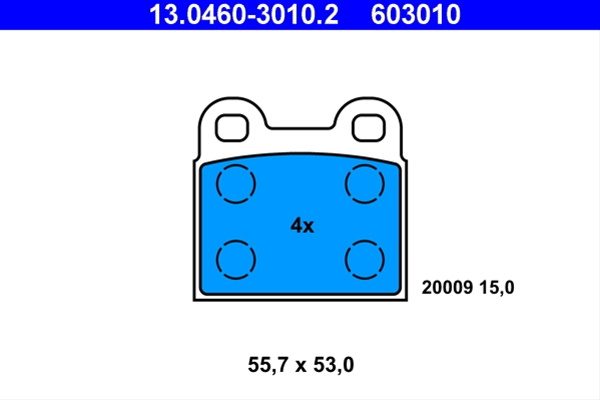 Set Placute Frana,frana Disc Ate Talbot 13.0460-3010.2