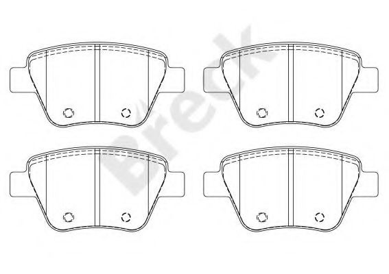 Set placute frana,frana disc AUDI A1 Sportback (8XA, 8XF, 8XK) (2011 - 2016) Break 24563 00 704 00 piesa NOUA