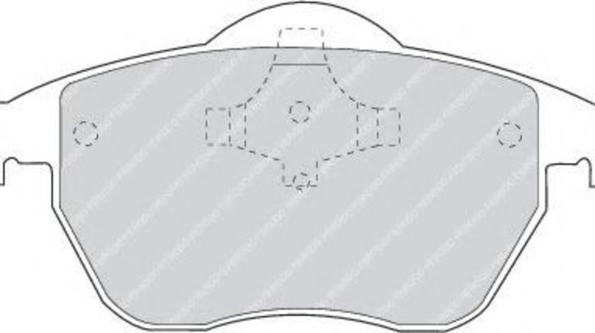 Set placute frana,frana disc AUDI A3 (8L1) (1996 - 2003) FERODO FDB969 piesa NOUA