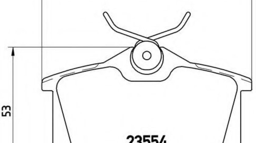 Set placute frana,frana disc AUDI A3 (8L1) (1996 - 2003) BREMBO P 85 020 piesa NOUA