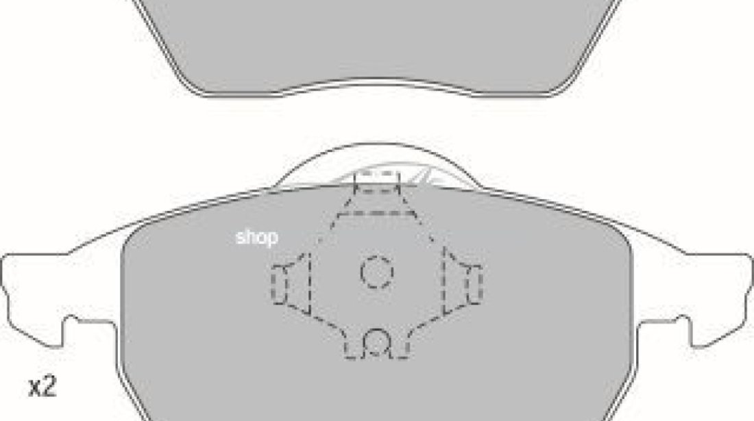 Set placute frana,frana disc AUDI A3 (8L1) (1996 - 2003) KRIEGER 0950006339 piesa NOUA