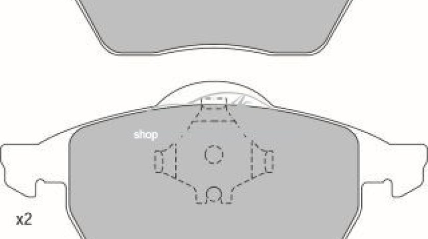 Set placute frana,frana disc AUDI A3 (8L1) (1996 - 2003) KRIEGER 0950006339 piesa NOUA